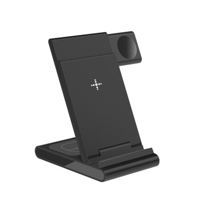 Buon prezzo Personalizza il logo del caricabatterie senza fili 12V 1.5A Apple 3 in 1 caricabatterie senza fili in linea