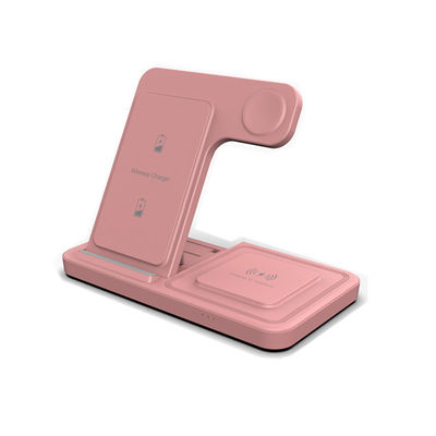 Buon prezzo Tenitore di ricarica wireless doppia bobina 3 in 1 Iphone 15W ricarica rapida Nero o bianco in linea