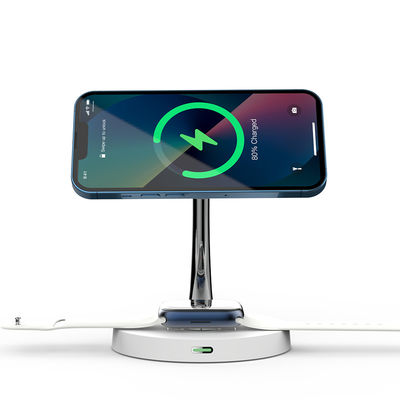Buon prezzo 4A 12V caricabatterie wireless all in one telefono orologio auricolare caricabatterie magnetico wireless in linea