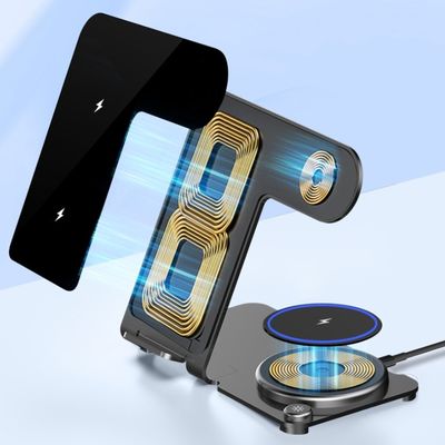 Buon prezzo Ricarica wireless in metallo 3W auricolare e 2W uscita di potenza di orologio per una comodissima ricarica in linea