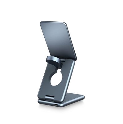 Buon prezzo Pad di ricarica wireless in lega di alluminio per dispositivi intelligenti con logo personalizzato in linea