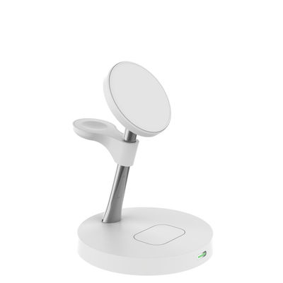 Buon prezzo Zinc alloy ABS caricabatterie magnetica senza fili in bianco nero 15W Power 4-in-1 in linea