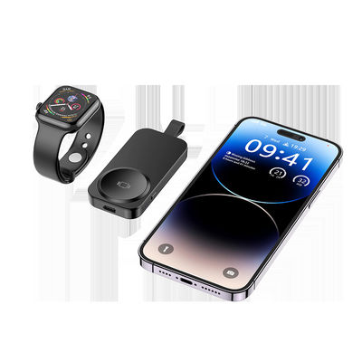 Buon prezzo Disegno compatto Wireless Watch Charger Power Bank 4 LED Indicatore 2-8mm Distanza di ricarica in linea