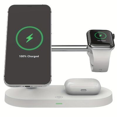 Buon prezzo Stazione di ricarica wireless multifunzione all-in-one con porta carica iWatch in linea