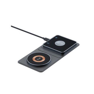 Buon prezzo Ricarica wireless pieghevole per smartphone con protezione dal surriscaldamento e logo personalizzato in linea