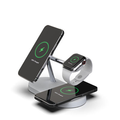 Buon prezzo 3W Earphone Charging 5 in 1 Magnetic Wireless Charger con usb approvato CE/FCC/RoHS in linea
