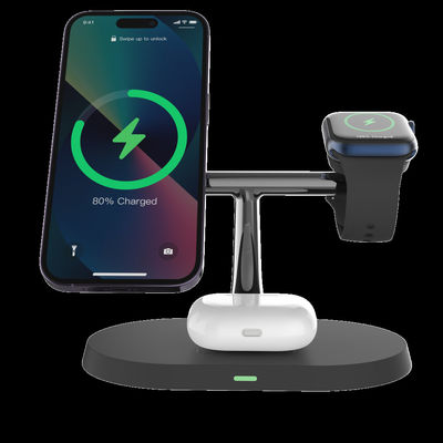 Buon prezzo Stazione di ricarica senza fili magnetica 3 in 1 con ricarica magnetica iPhone / iWatch in linea