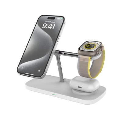 Buon prezzo QI2 5 in 1  Magnetic Wireless Charger Stand 15W Fast Mag-Safe Charger for iPhone 17/17 pro/ 17 Air/ 17 pro max 16/15/14/13/12 Series in linea