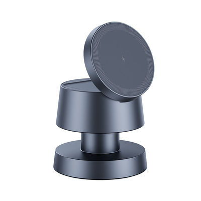 Buon prezzo X6 Mushroom Design caricabatterie wireless Night Light Grigio scuro / Rosa dorata in linea