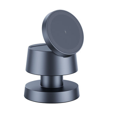 Buon prezzo Caricabatterie wireless portatile nera con 95*95*78mm Dimensione 15W/10w/7.5W/5W Potenza di ricarica in linea