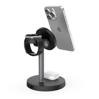 Buon prezzo 5V/3A caricabatterie wireless multifunzione 3 in 1 certificata CE/FCC/RoHS/UKCA in linea