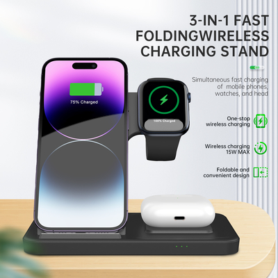 Buon prezzo Apple Wireless Charger T288 15W Magnetic Wirelss Charger ABS Caricabatterie nere in linea