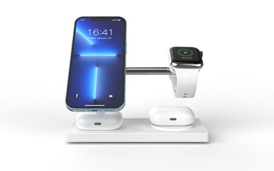 Buon prezzo T218 Apple Wireless Charger For Iphone ABS+Zine Alloy Black Wireless Charger in linea