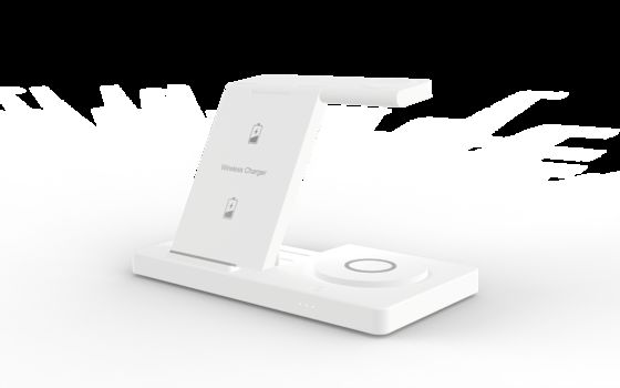 Buon prezzo Caricabatterie wireless QI magnetico T258 15W, pieghevole, per iPhone e Samsung in linea