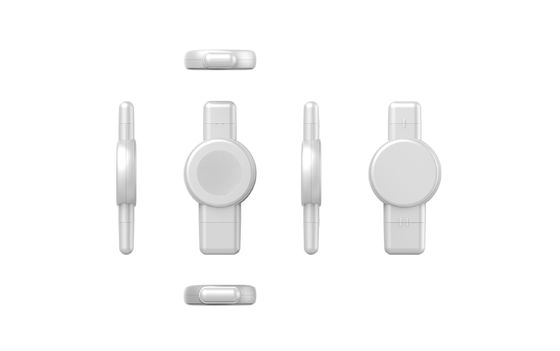 6mm trasmissione orologio portatile bianco caricabatterie 3 in 1 Samsung/Apple