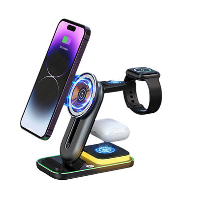 Buon prezzo 5W 7W Magnetic Wireless Charging Portatore di caricabatterie senza fili Telefoni Multipli Orologi in linea