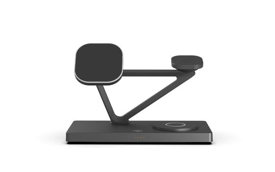 Buon prezzo Caricabatterie magnetiche senza fili da 15W iPhone Apple Watch E AirPods Nero Bianco in linea