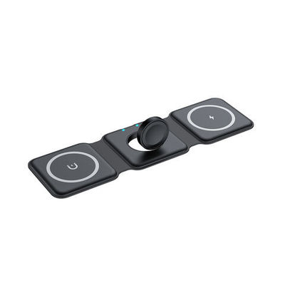 Buon prezzo Stylish 15W Apple Wireless Travel Charger Magnetico pieghevole caricabatterie wireless per telefono in linea