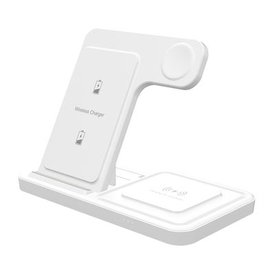 Caricabatterie pieghevoli da 10w Viaggio 3 in 1 15 Watt Qi Wireless Charger Per Iphone