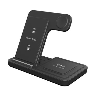 15w Multi Functional Wireless Portable Charger Per Iphone in bianco e nero ABS metarial