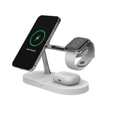 Buon prezzo Stazione di ricarica wireless multifunzionale in lega di zinco 9v 4A LED Light Wireless Charger in linea
