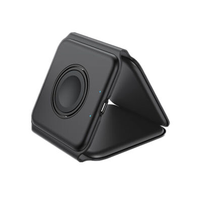 Buon prezzo Portabile pieghevole caricabatterie senza fili All In One Iphone Iwatch Earphone Bianco Nero Colore Solo 0,35 kg in linea