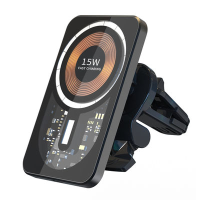 Buon prezzo Portatelefono per auto magnetica in lega di alluminio da 15W, wireless leggero in linea