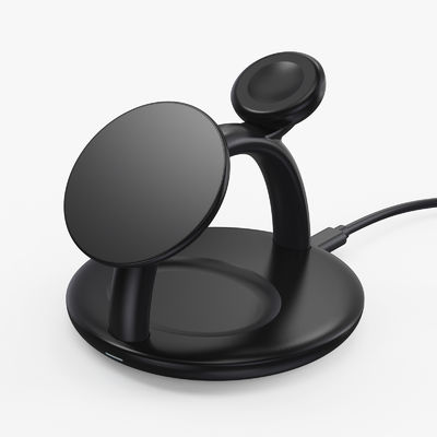 Stazione di ricarica tripla portatile - 15W di ricarica magnetica veloce per telefono, orologio e cuffie, qualità certificata, spazio