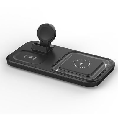 Buon prezzo Stazione di ricarica wireless portatile leggera e veloce da 15W ABS e PC Nero in linea