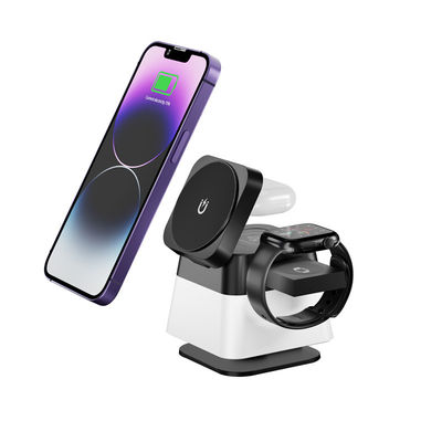 Pad di ricarica wireless universale da 15W Bianco/Nero ABS PC All In One 2A corrente di ingresso
