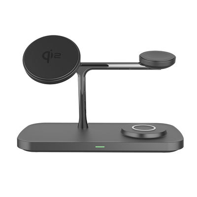 QI Fast Magnetic Wireless Charger TYPE-C Bracket Zinc Alloy Per Telefono IWatch Earphone