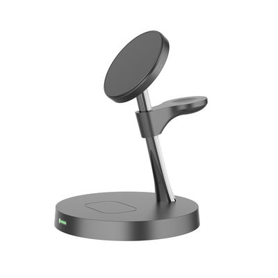 Buon prezzo Stazione di ricarica magnetica senza fili ad alta frequenza All In One Per Samsung Apple 15W Max in linea