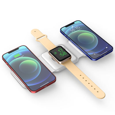 Carica veloce portatile senza fili da 15W per orologi QC3.0 carica nero/bianco