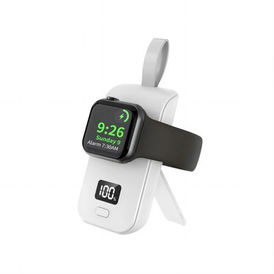 Buon prezzo 2500mAh Power Bank caricabatterie wireless per la ricarica del cavo Iwatch Protezione da sovraccarico iPhone in linea