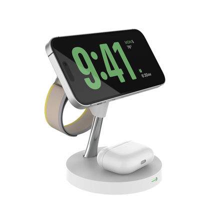 15W ABS in lega di zinco 4 in 1 stazione di ricarica wireless con PD/QC3.0 per dispositivi multipli