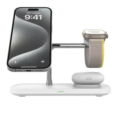 Buon prezzo Stazione di ricarica wireless Qi 2 All in 1 per Apple e Samsung in linea
