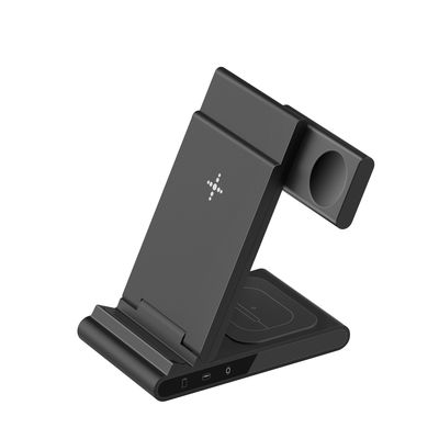 Buon prezzo Stand di ricarica wireless pieghevole multifunzione 3 in 1 per smartphone in linea