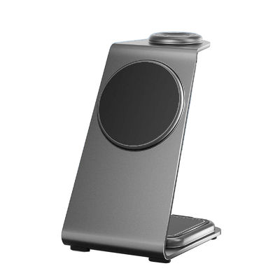 Buon prezzo Carica veloce senza fili Caricabile in lega di alluminio per iPhone Samsung Smartphones Earbuds & iWatch in linea