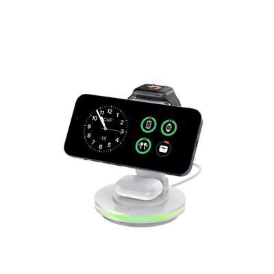 Buon prezzo Caricabatterie magnetiche per telefono senza fili e pieghevoli con luce LED in linea