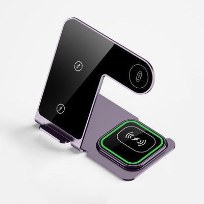 Buon prezzo 15W di alluminio in lega di carica wireless per iPhone Samsung Qi Telefoni - argento/nero/azzurro/grigio in linea