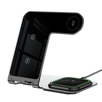 Buon prezzo Stand di ricarica wireless in alluminio da 15W per smartphone standard Qi in linea