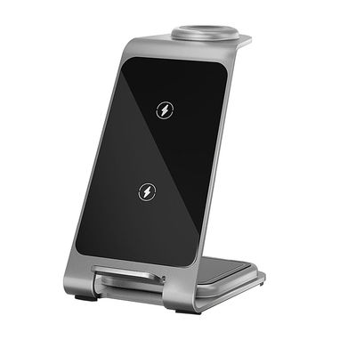 Buon prezzo Sosta di ricarica wireless in alluminio 3 in 1 per iPhone/Samsung Interfaccia USB C in linea