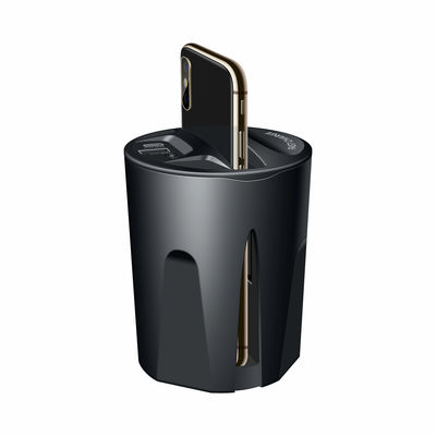 Buon prezzo 110-205KHz Frequenza di ricarica Car Wireless Charger con doppia interfaccia di usb in linea
