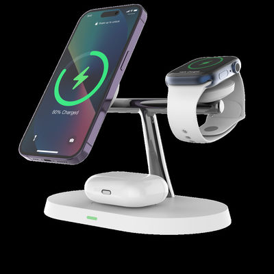 Buon prezzo Caricabatterie wireless 3 in 1 per Apple Watch, auricolare e telefono in linea