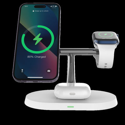Buon prezzo Caricabatterie wireless PD/QC compatibile con Airpod per smartphone Qi IWatch in linea