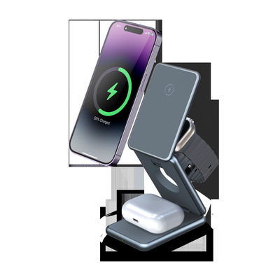 Caricabatterie wireless portatile in nero con 5W Max di carica delle cuffie