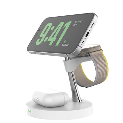 Buon prezzo T269D 4 in 1 Fast Magnetic Wireless Charging Station per iPhone16/15/13/14 Stand per orologi apple samsung in linea