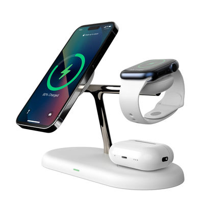 Buon prezzo T256 Caricabatterie wireless all in one Compatibile con Samsung e Apple Frequenza di lavoro 110-205KHz Input 12V/2.5A in linea