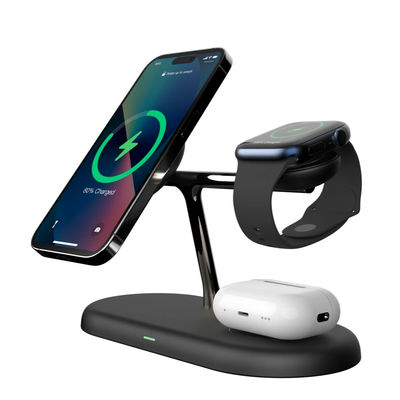 Buon prezzo T256 Caricatore Wireless Magnetico 3-in-1 Stazione di Ricarica Veloce Pieghevole da Viaggio per iPhone 17/16/15/14/13 Watch Airpods in linea