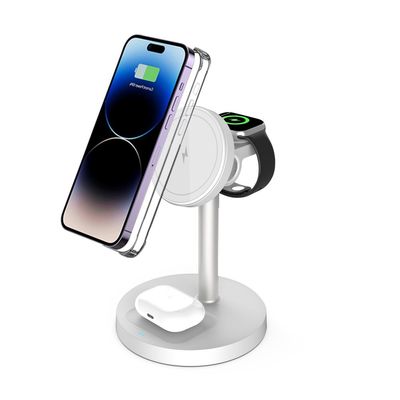 Buon prezzo S11 Caricabatterie wireless multifunzionali da 15 W con piattaforma di ricarica regolabile in linea